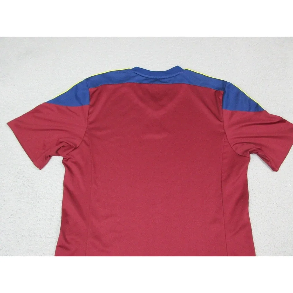 FC Barcelona Jersey Mens Medium Red Logo Futbol Soccer Adidas